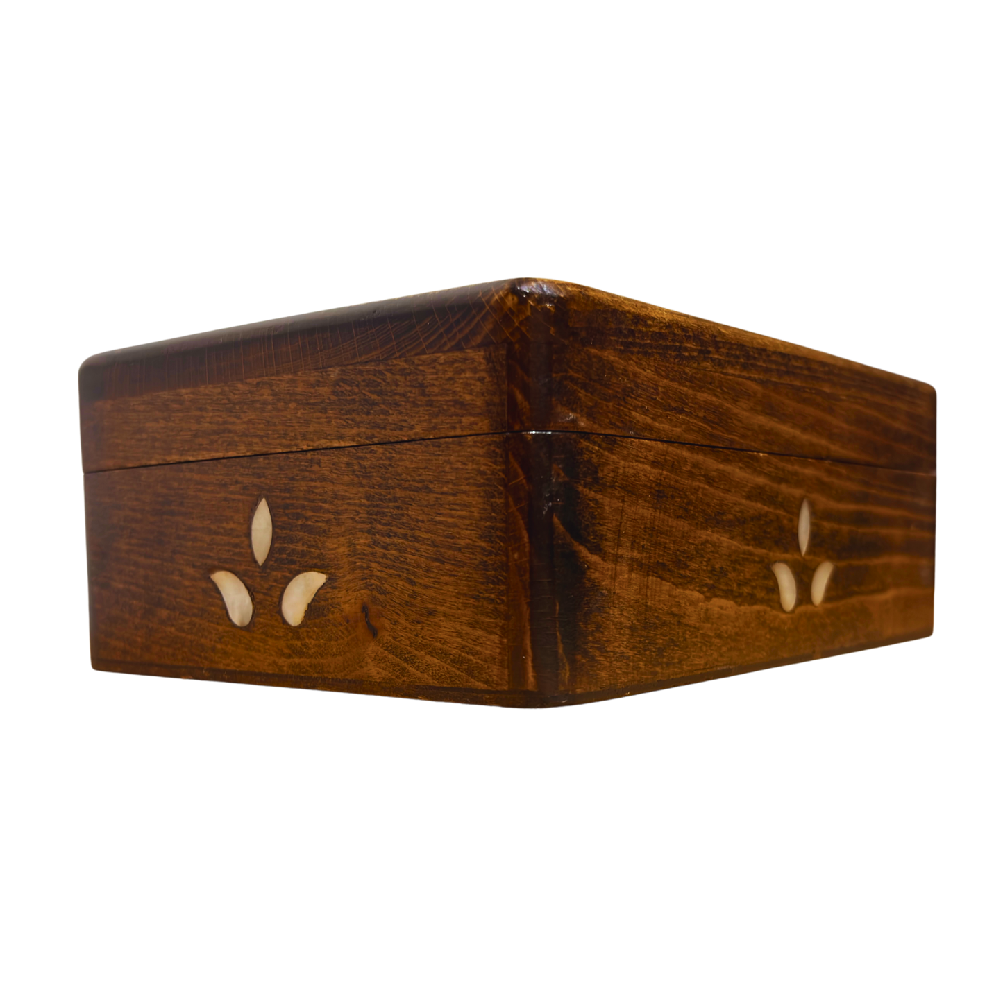 Handgemaakte Damascene Luxe Doos – Parelmoer & Fluweel