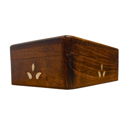 Handgemaakte Damascene Luxe Doos – Parelmoer & Fluweel