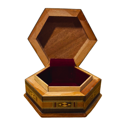 Caja de Mosaico Artesanal de Damasco – Arte Tradicional y Terciopelo