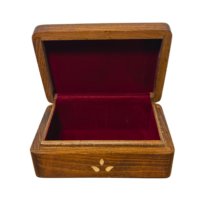 Handgemaakte Damascene Luxe Doos – Parelmoer & Fluweel