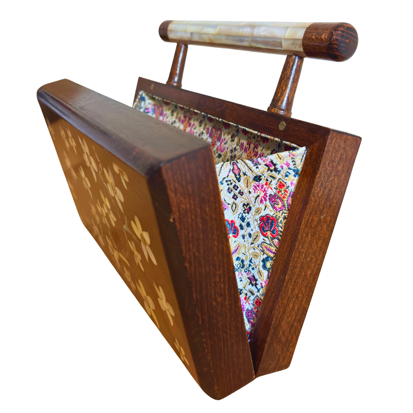 Yasmine – Luksusowa Torebka Damasceńska z Masą Perłową i Podszewką z Brokatu