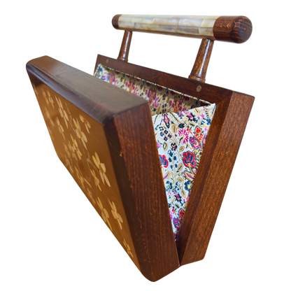 Yasmine – Luksusowa Torebka Damasceńska z Masą Perłową i Podszewką z Brokatu