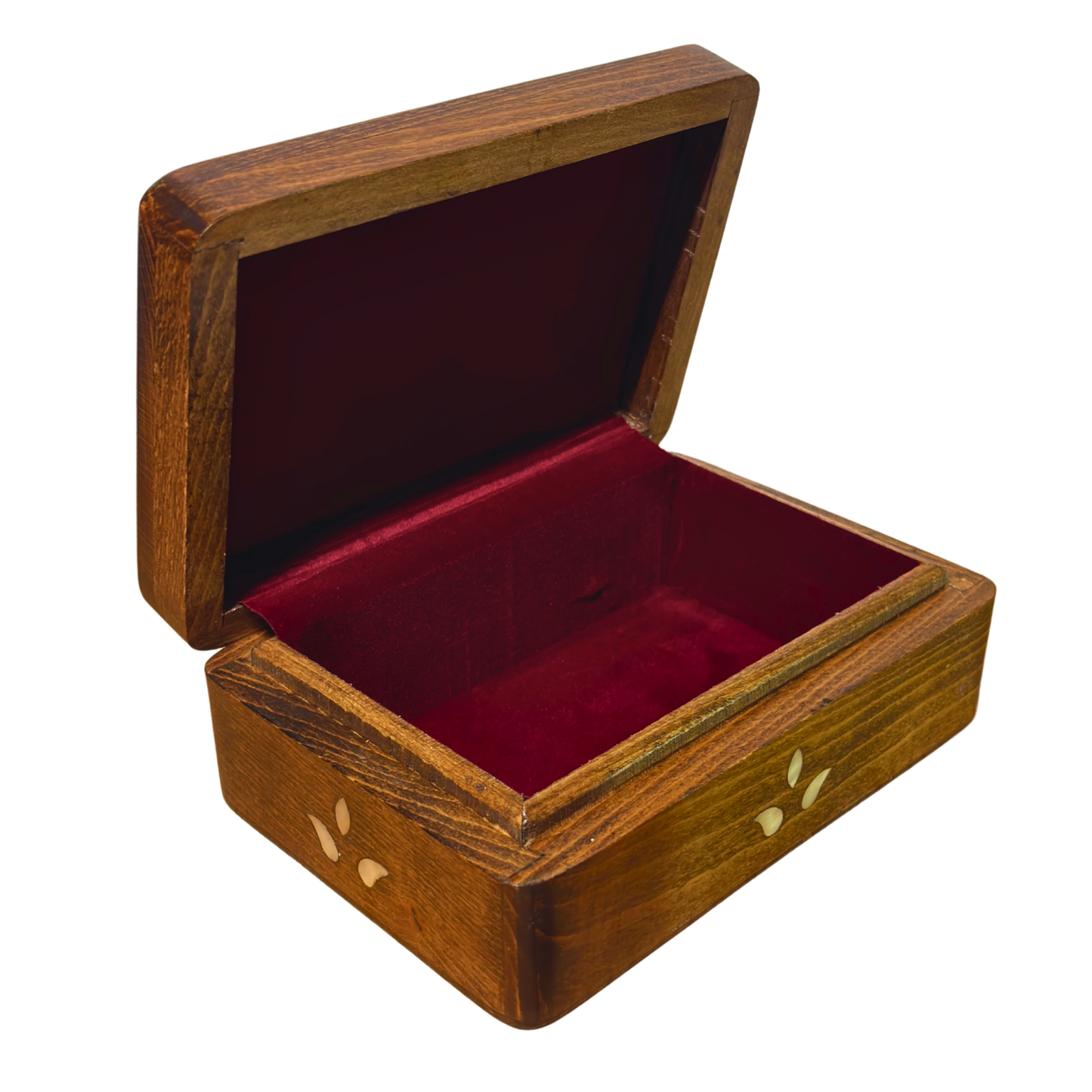 Handgemaakte Damascene Luxe Doos – Parelmoer & Fluweel