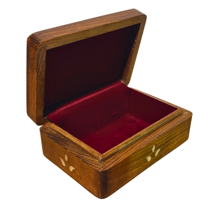 Handgemaakte Damascene Luxe Doos – Parelmoer & Fluweel