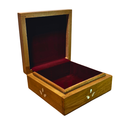 Caja Damasquina de Lujo Hecha a Mano – Nácar y Elegancia de Terciopelo