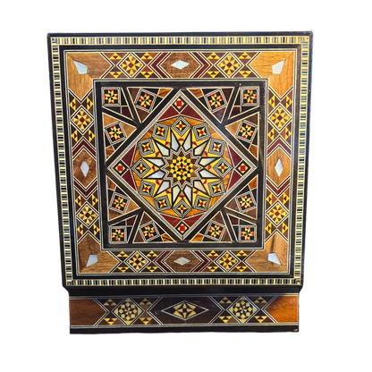 Handgefertigte Mosaik-Schatulle aus Damaskus – Perlmutt & Samt