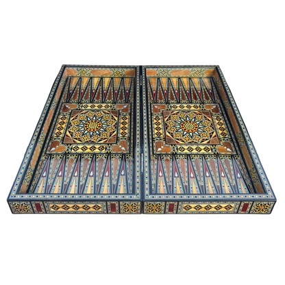 Juego de Ajedrez y Backgammon de Lujo – Arte Damasceno y Nácar
