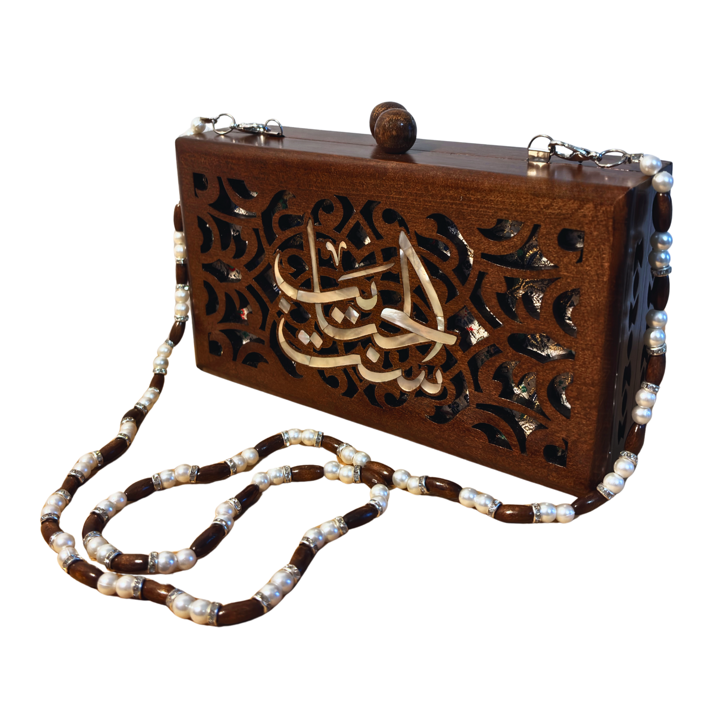 Mother – Luksusowa Damascenska Kopertówka z Masą Perłową